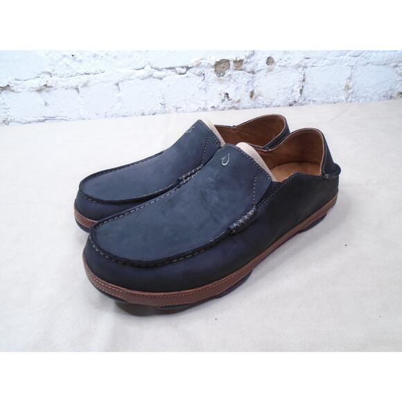 OluKai Moloa Black Toffee Men's Size 13 New Without Box Slip One Shoes - Picture 3 of 8